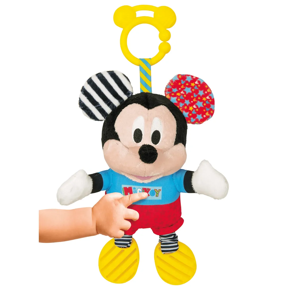 Baby Clementoni Mickey Κουδουνίστρα-Χνουδωτό