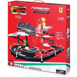 Ferrari Racing Garage - Με Μια Μεταλλική Μινιατούρα Ferrari Σε Κλίμακα 1:43