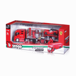 Ferrari Φορτηγό - Κινητό Συνεργείο - Με Μεταλλική Μινιατούρα Ferrari Σε Κλίμακα 1:43