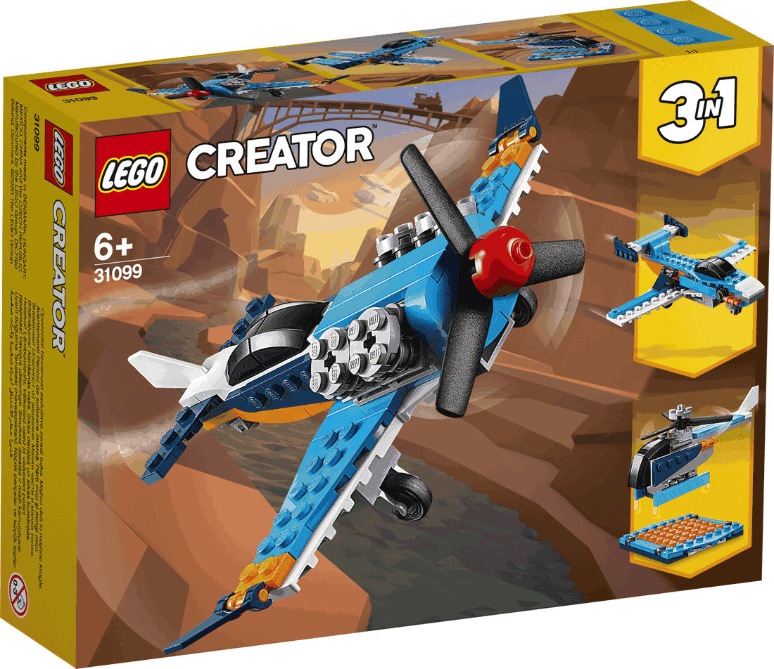 LEGO Creator 3 σε 1 Ελικοφόρο Αεροπλάνο