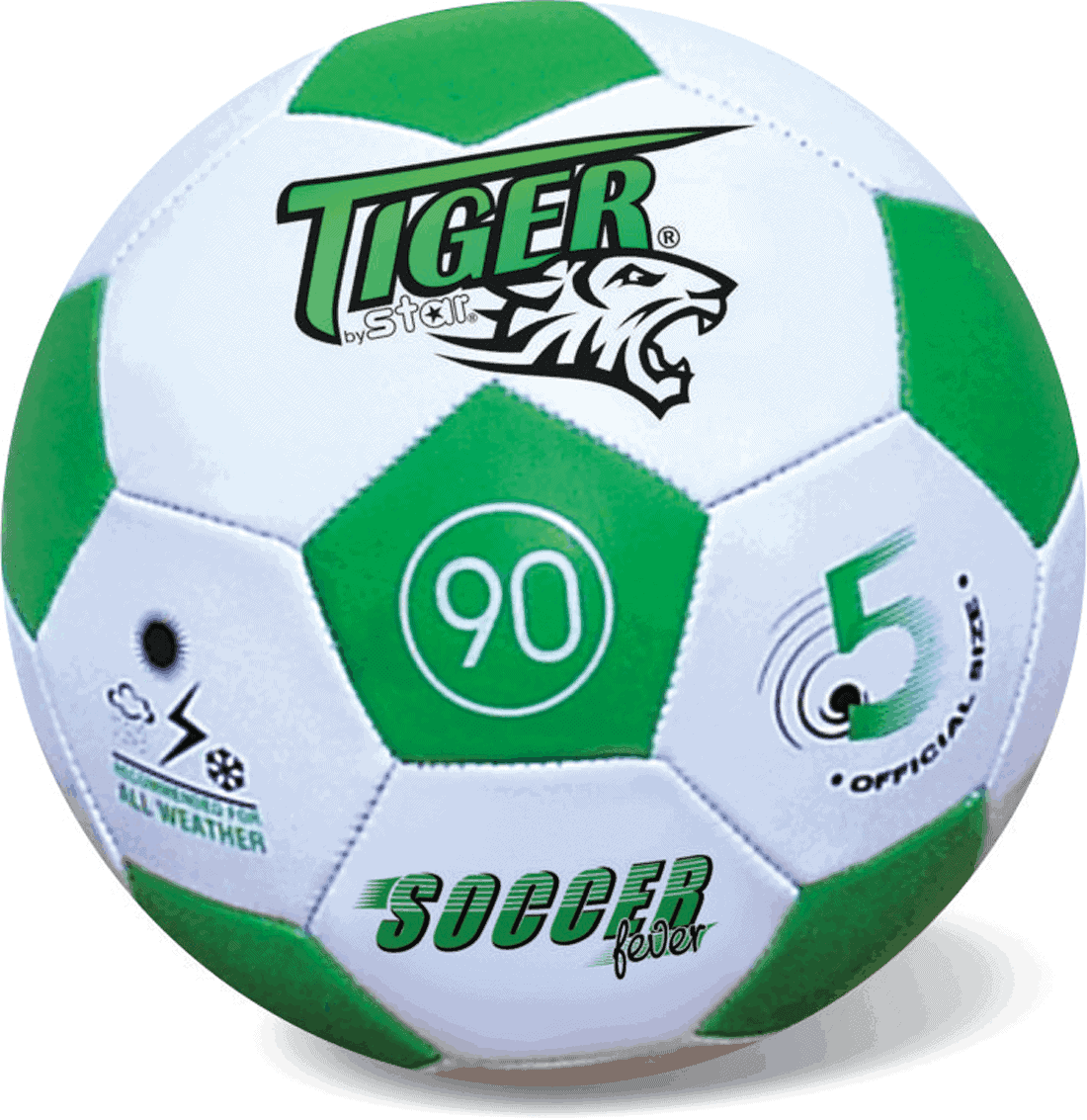 Μπάλα Ποδοσφαίρου Συνθετική Δερμάτινη S5 Πράσινη
