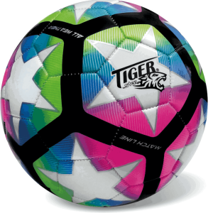 Μπάλα Ποδοσφαίρου Συνθετική Δερμάτινη S5 Πολύχρωμη Fluo