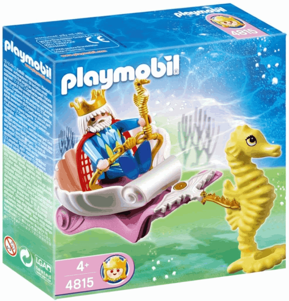 Playmobil - King Neptune With Seahorse Carriage - Ποσειδώνας Με Ιππόκαμπο