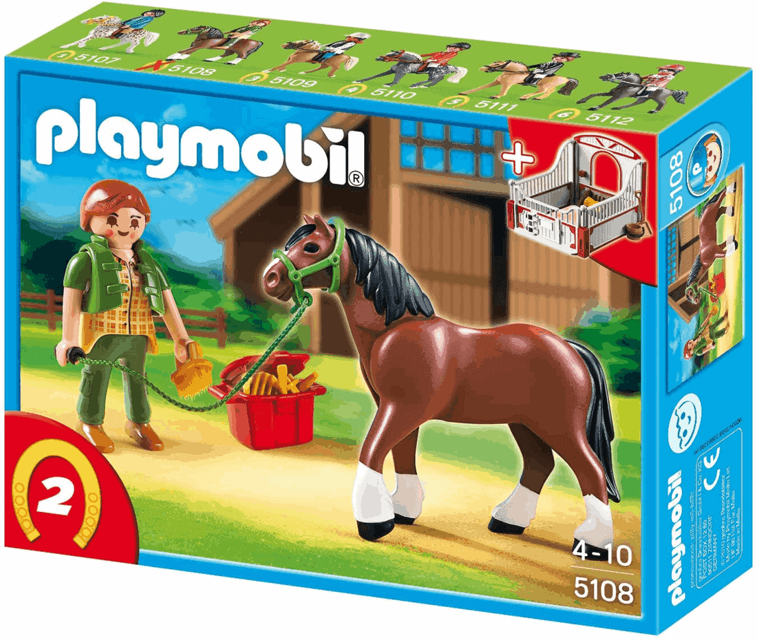 Playmobil - Άλογο Shire Και ο Φροντιστής του