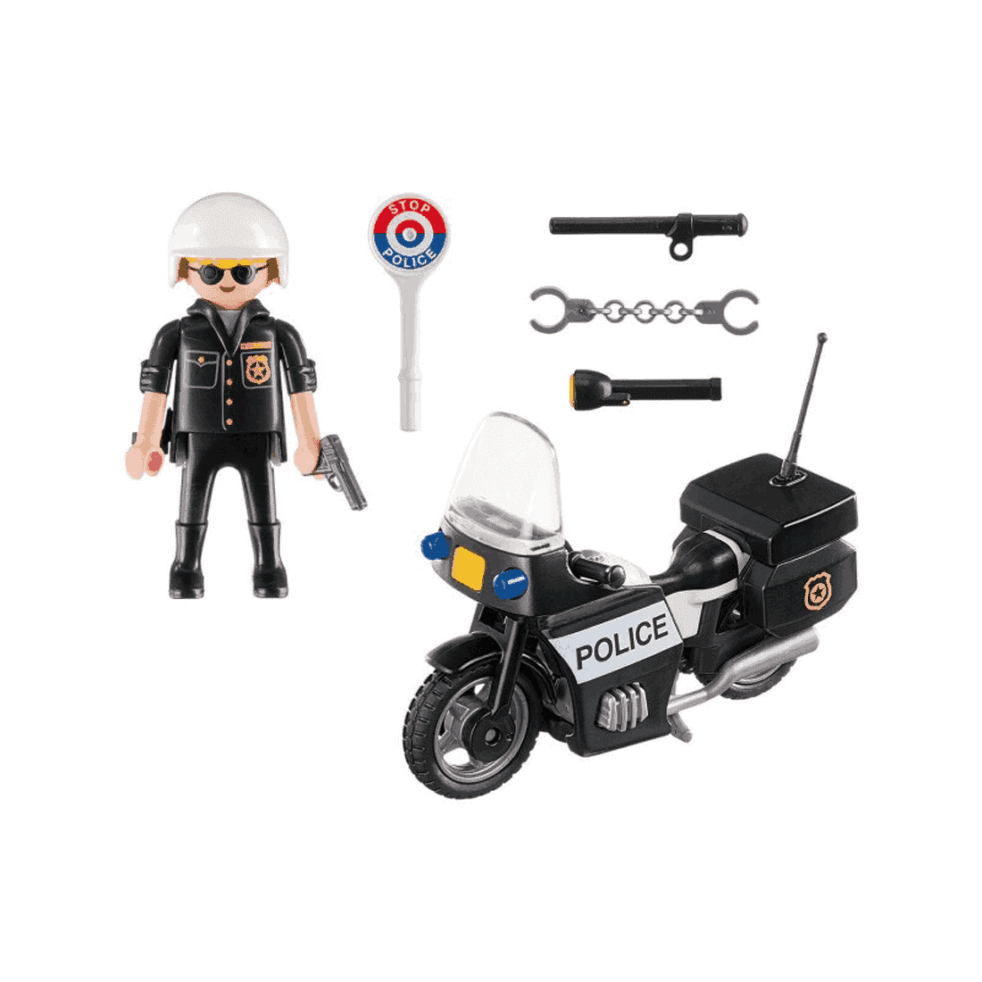 Playmobil - Βαλιτσάκι Αστυνόμος Με Μοτοσικλέτα