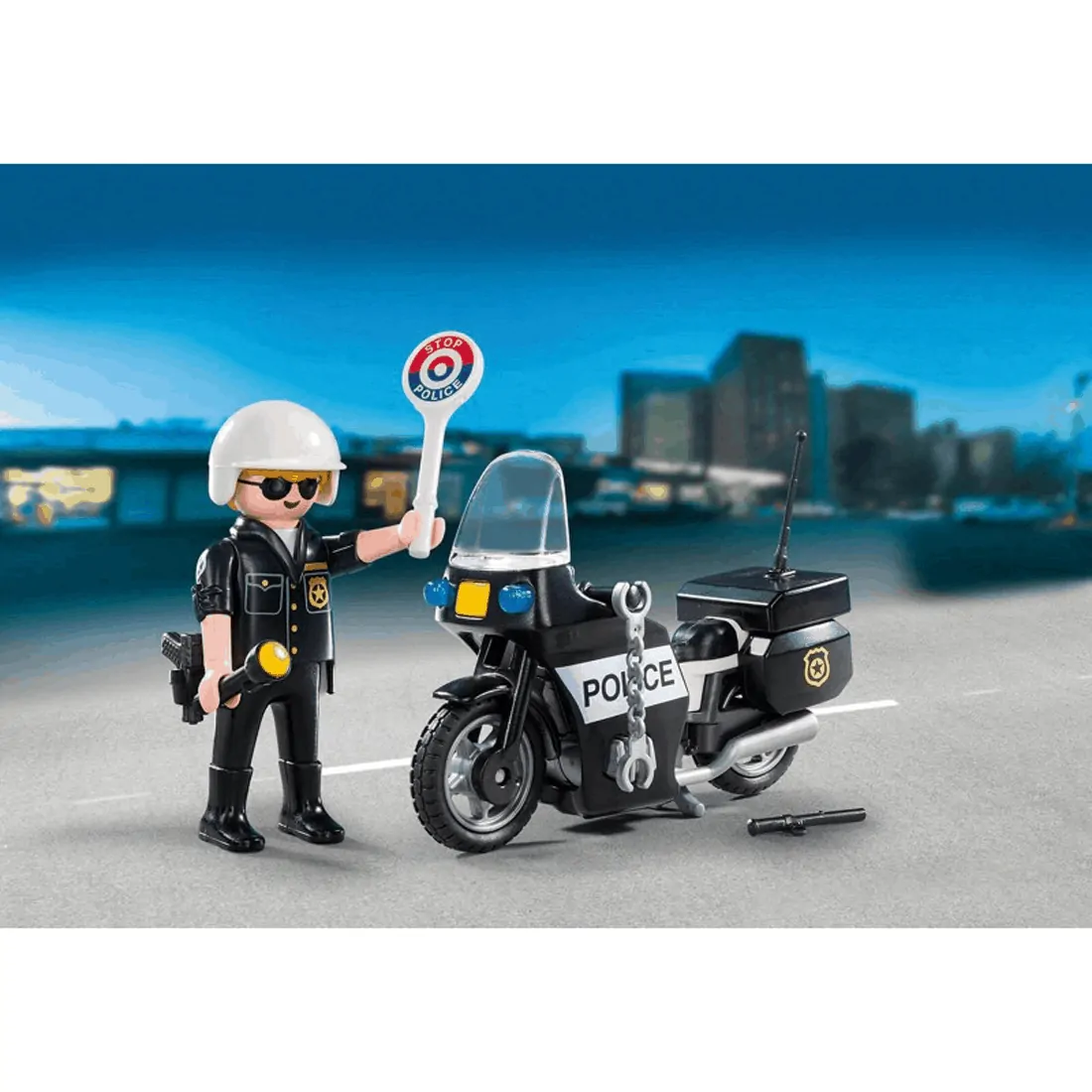 Playmobil - Βαλιτσάκι Αστυνόμος Με Μοτοσικλέτα