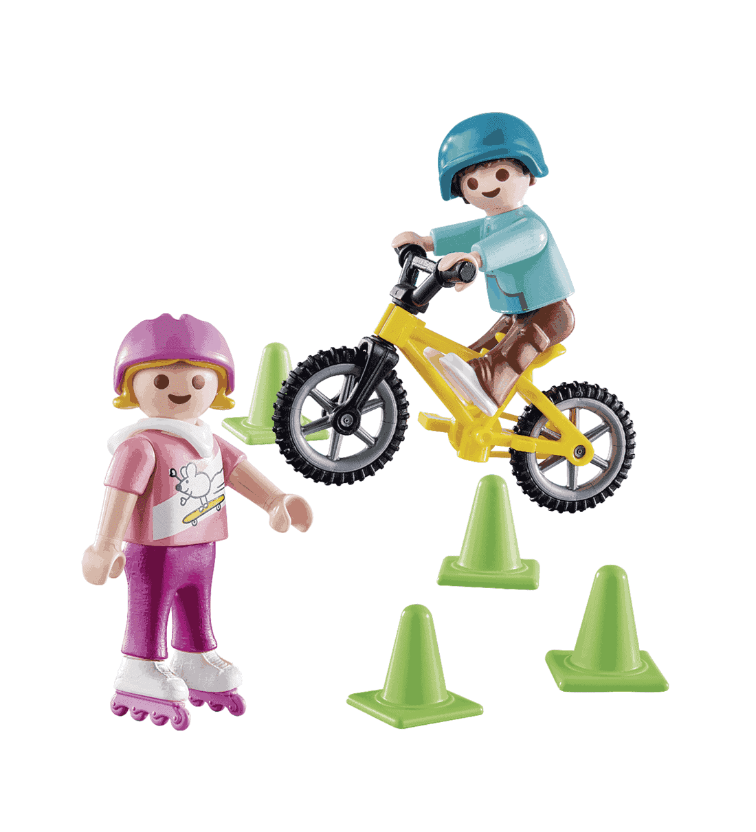 Playmobil - Παιδάκια Με Πατίνια Και Ποδήλατο Bmx