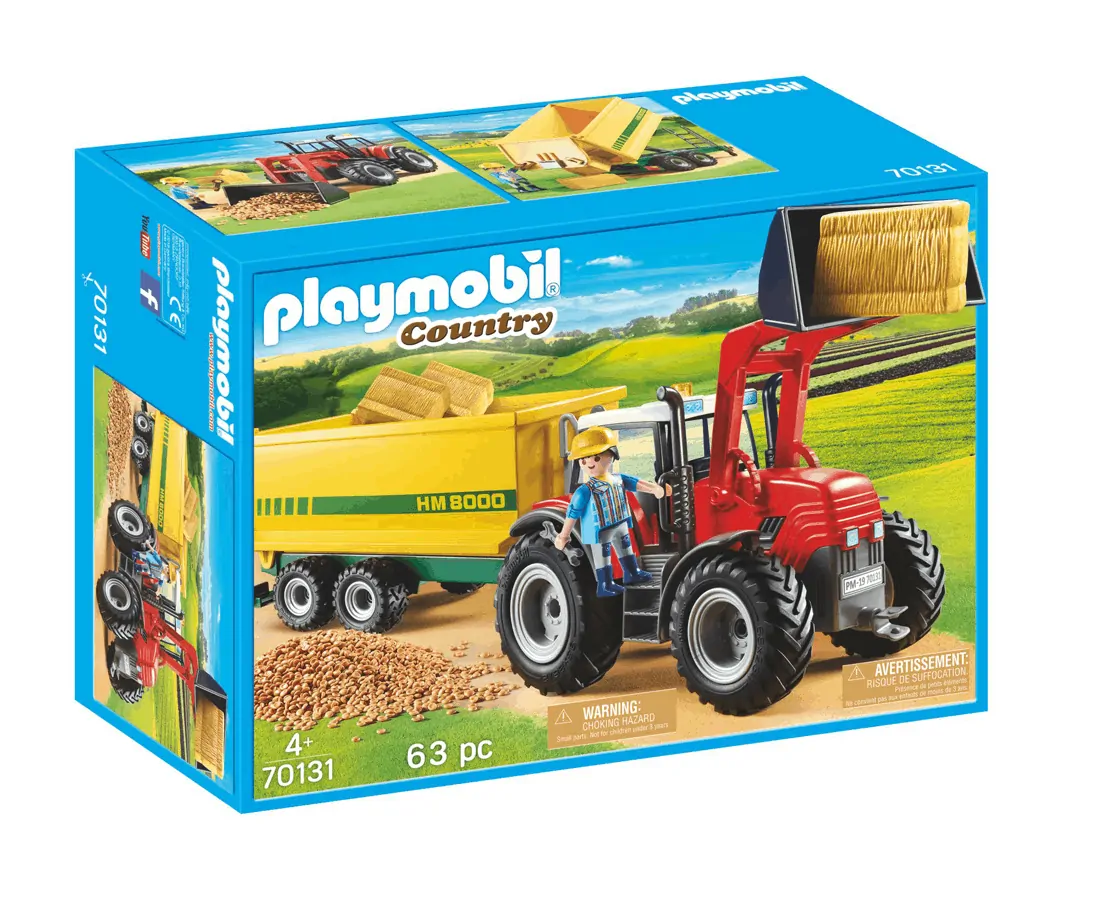 Playmobil - Μεγάλο Τρακτέρ Με Ρυμούλκα Τροφοδοσίας