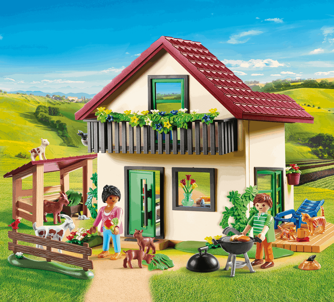Playmobil - Αγροικία Με Ζωάκια