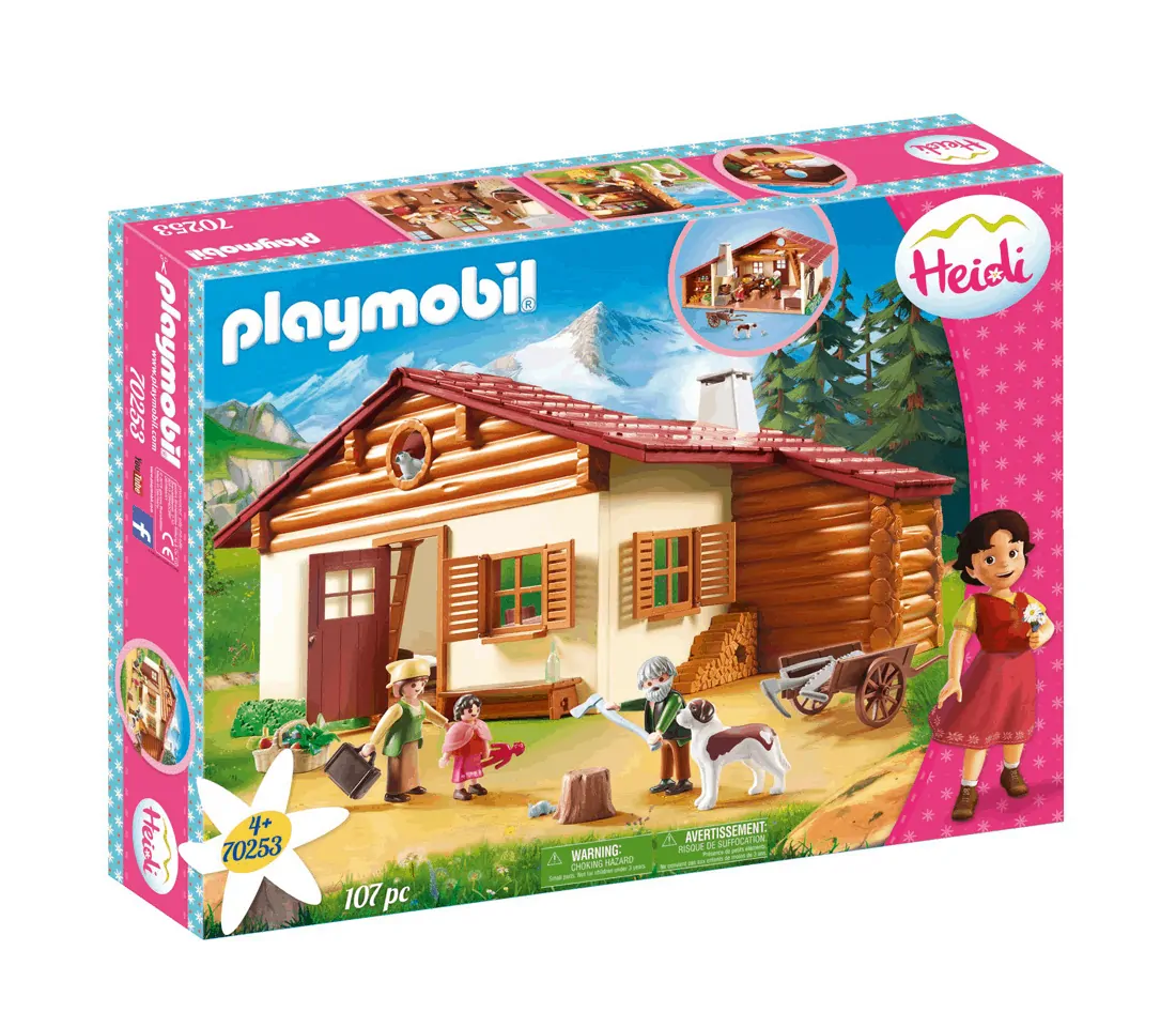 Playmobil - Η Χάιντι Με Τον Παππού Της Στην Καλύβα Τους