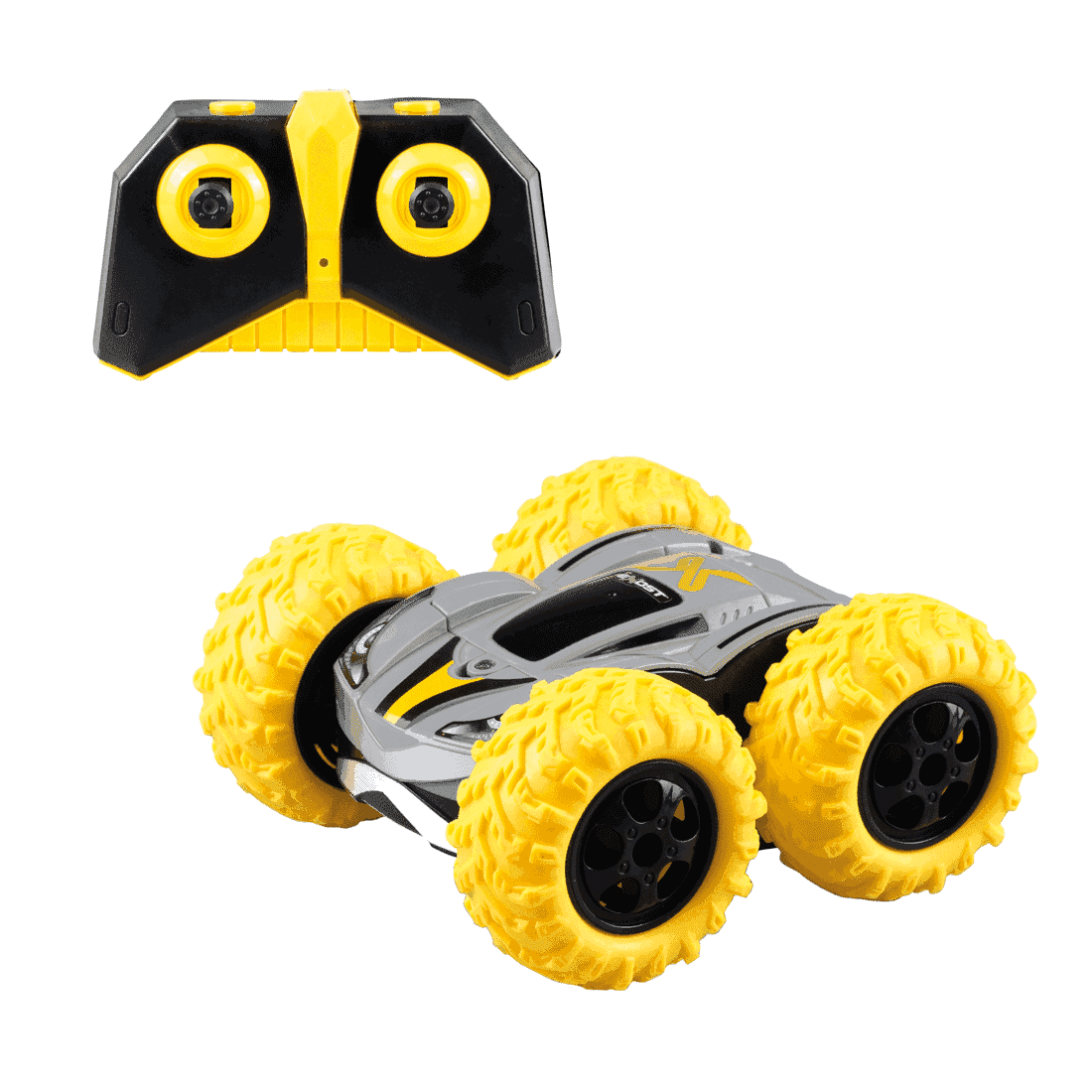 Τηλεκατευθυνόμενο Αυτοκίνητο Exost R/C 1:18 360 Cross - Μαύρο Με Κίτρινες Ρόδες