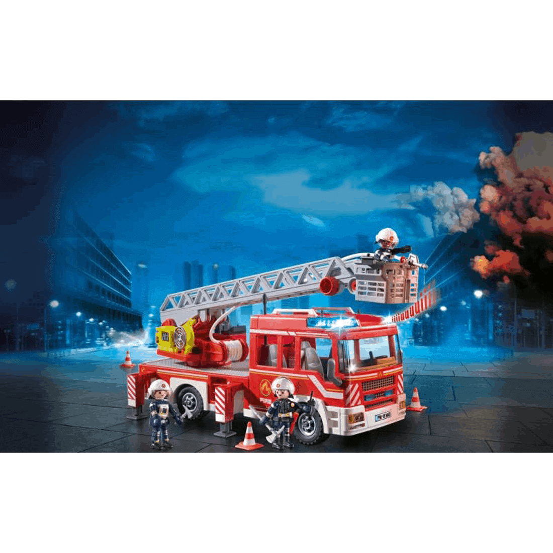 Playmobil - Όχημα Πυροσβεστικής Με Σκάλα Και Καλάθι Διάσωσης