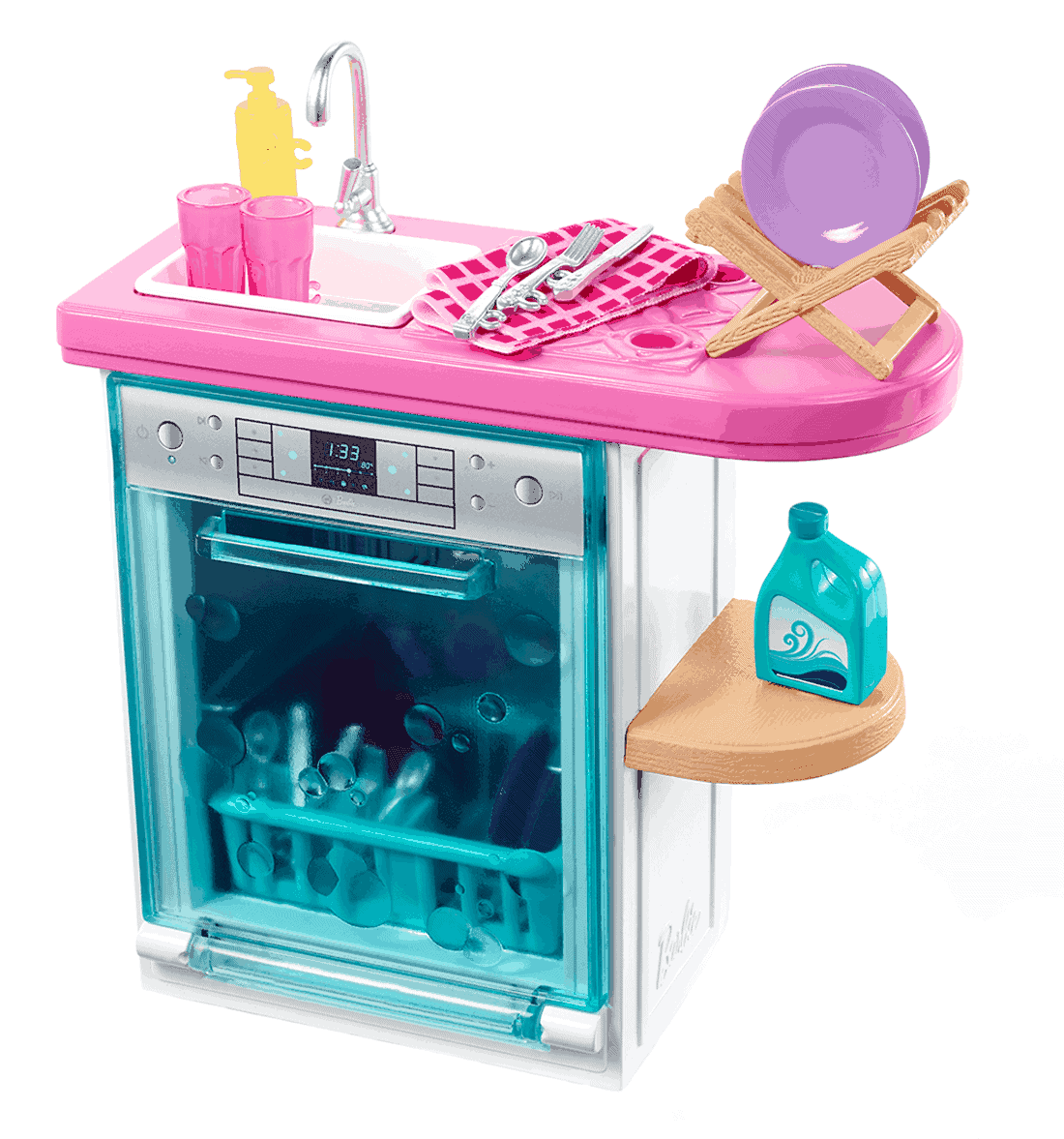 Barbie - Πλυντήριο Πιάτων Με Αξεσουάρ