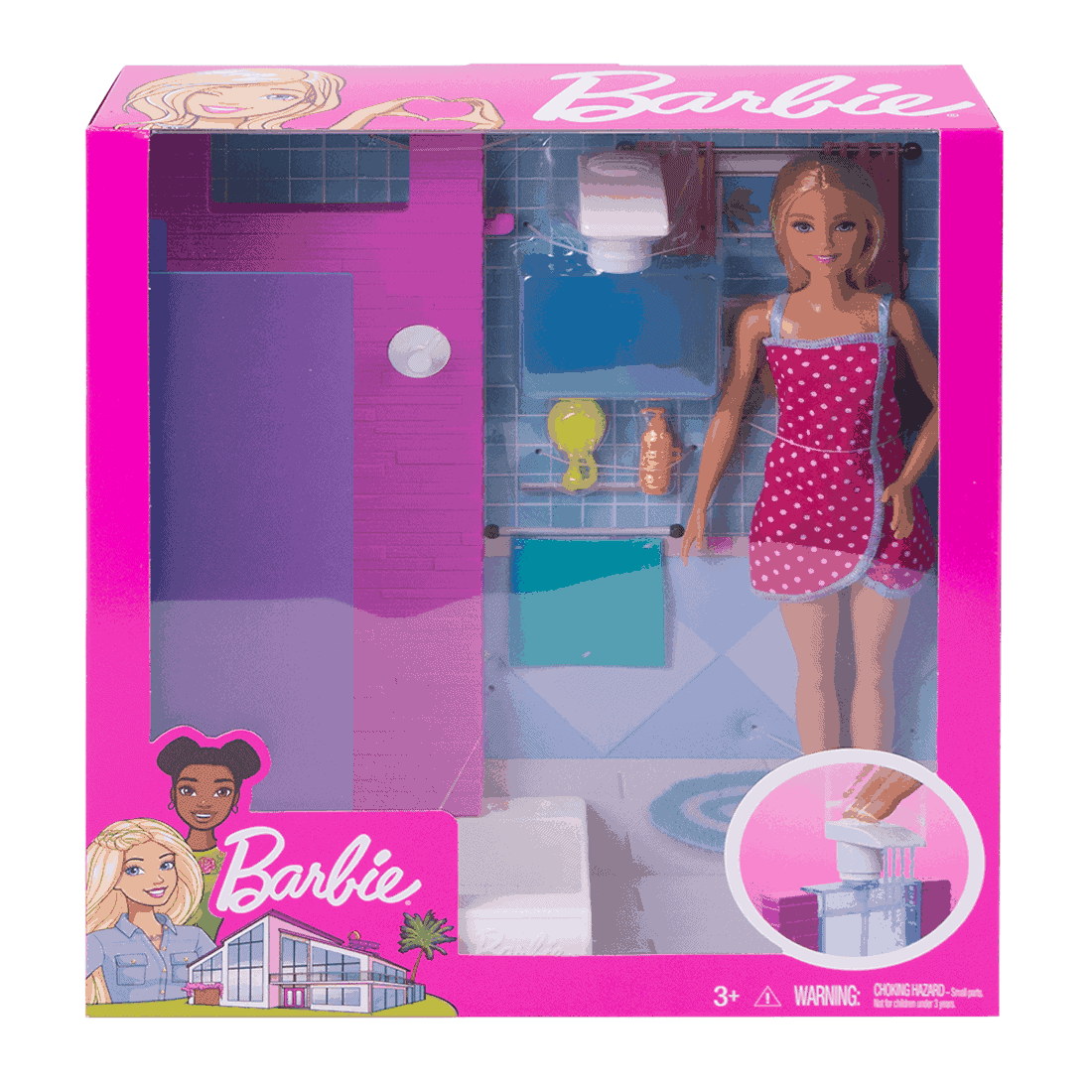 Barbie - Δωμάτιο Με Κούκλα Ξανθιά - Ντους
