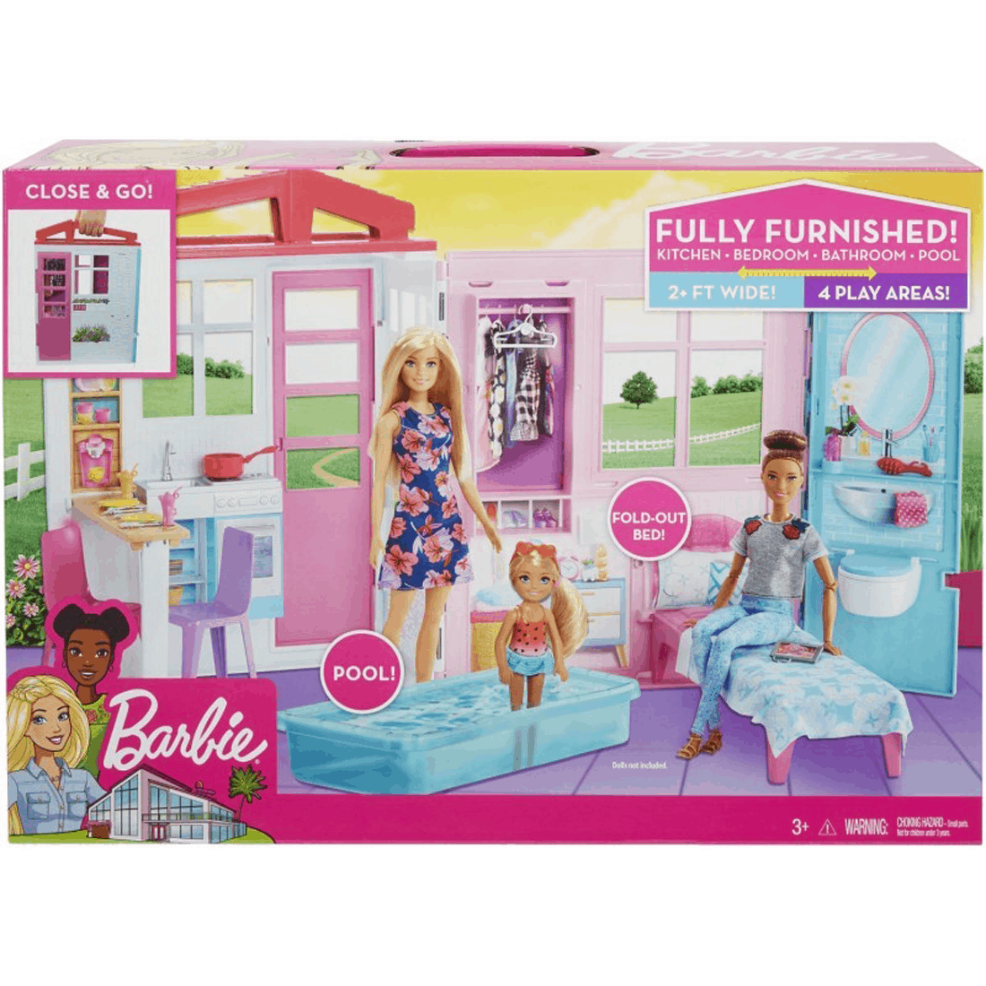 Barbie - Νέο Σπιτάκι - Βαλιτσάκι