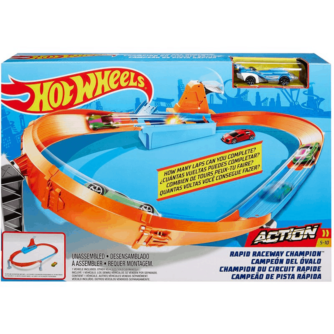 Hot Wheels - Αγωνιστική Πίστα City: Rapid Raceway Champion