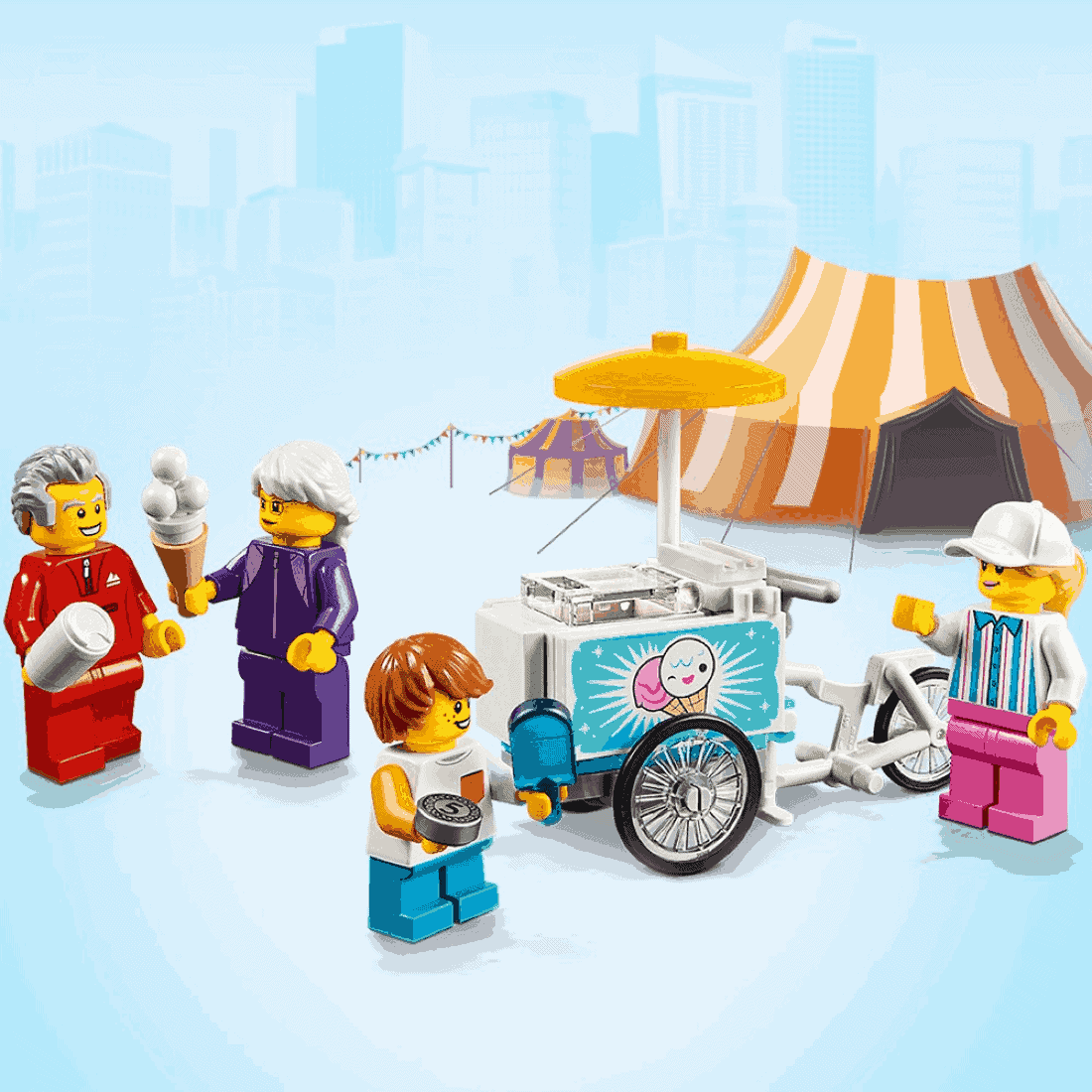 LEGO® City Town - Πακέτο με ανθρώπους – Διασκέδαση στο Λούνα Παρκ