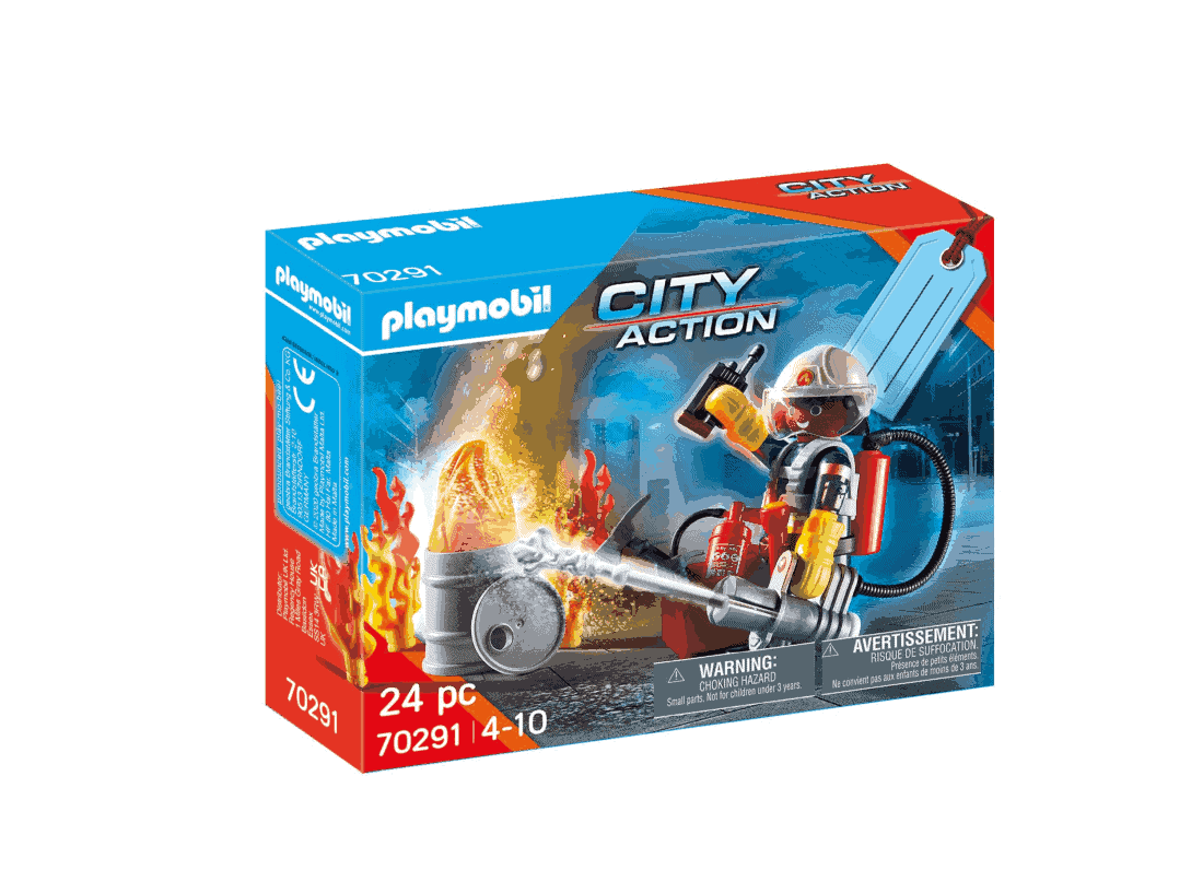 Playmobil - Πυροσβέστης με αντλία νερού - Gift Set