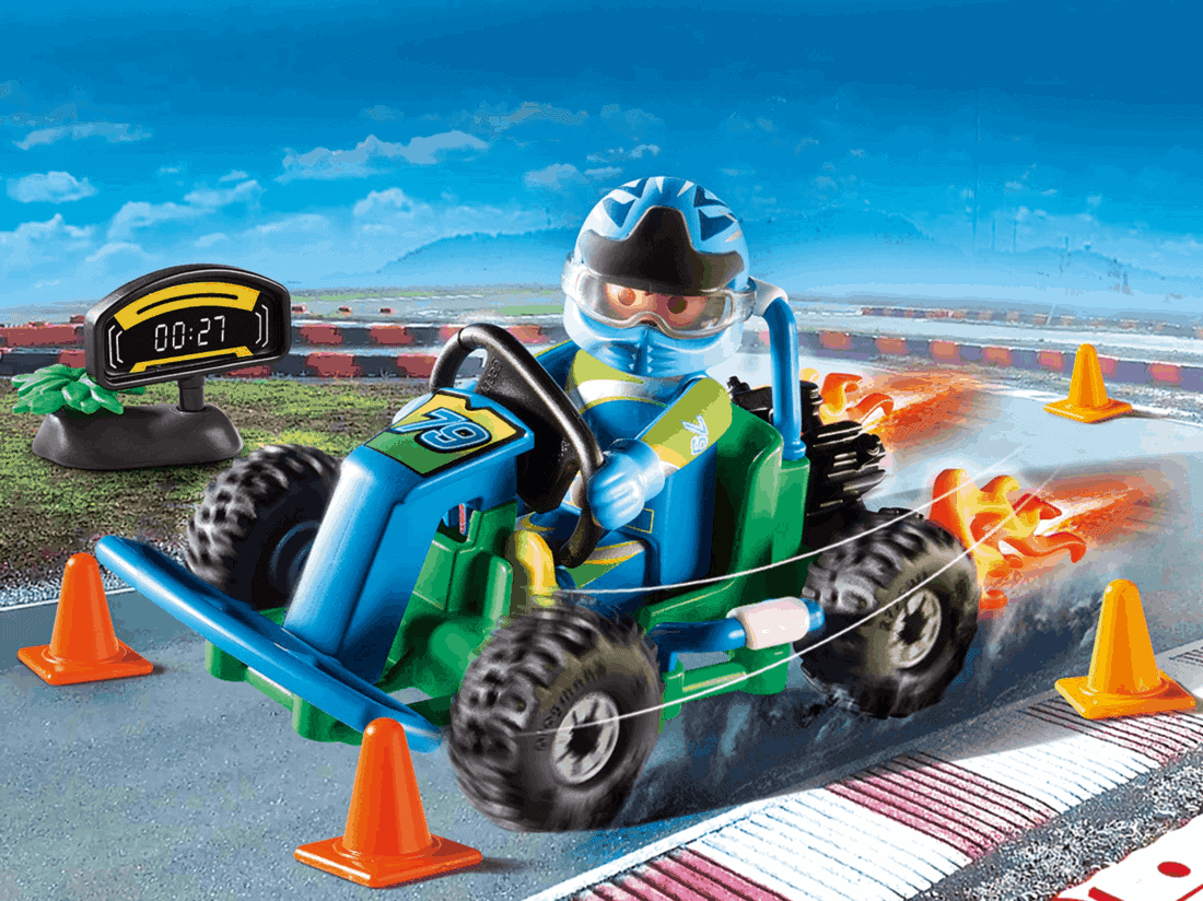 Playmobil - Οδηγός με Go-Kart - Gift Set