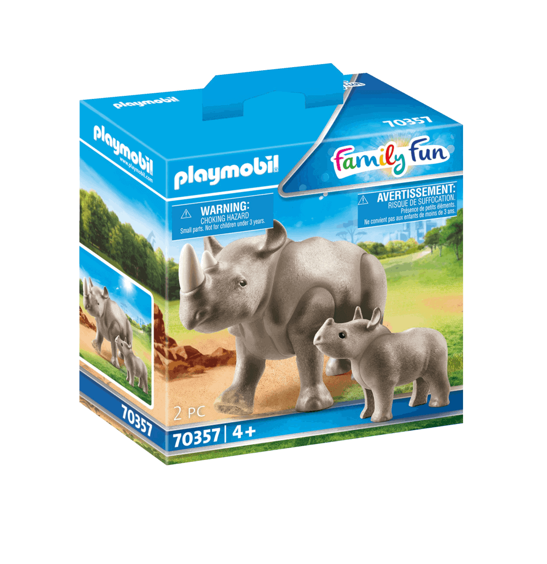 Playmobil - Ρινόκερος με το μικρό του