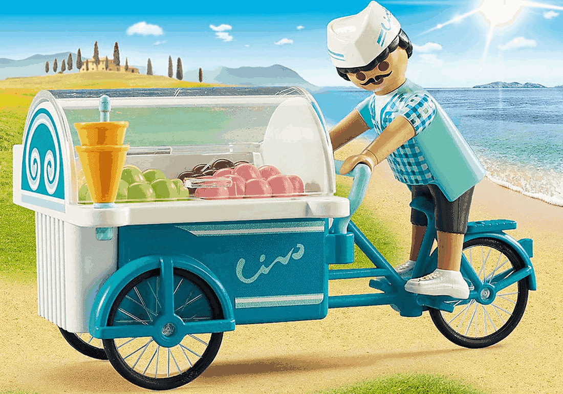 Playmobil - Παγωτατζής με ποδήλατο ψυγείο