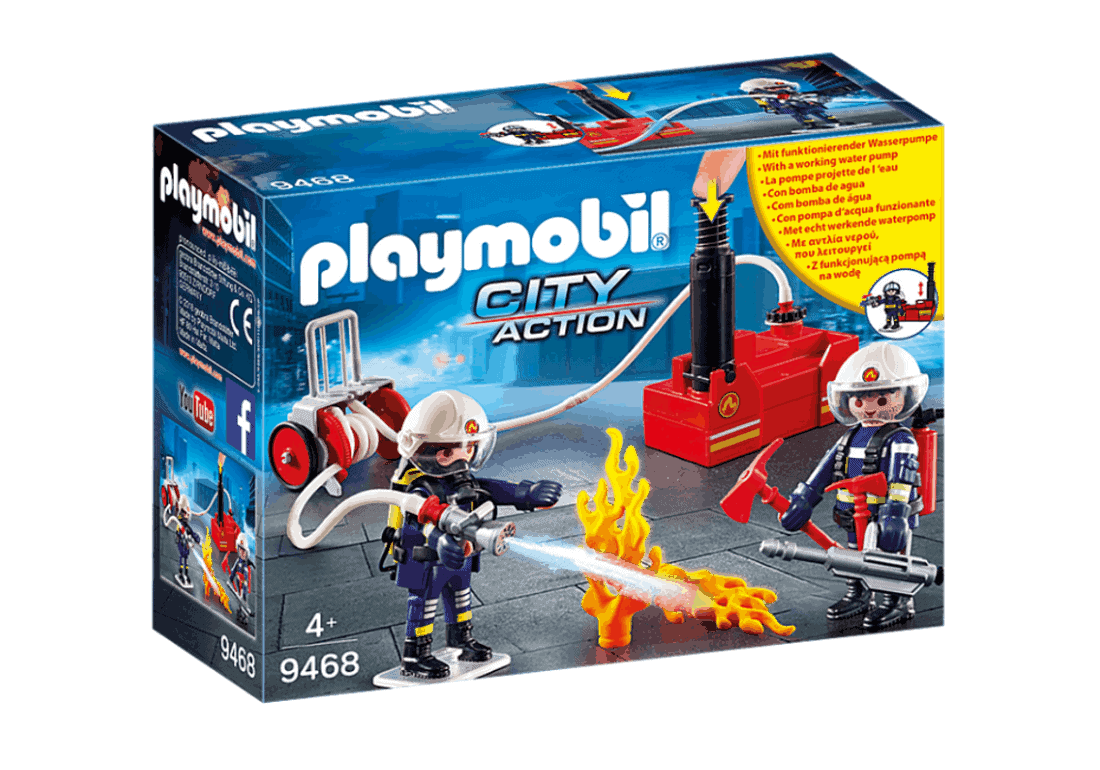 Playmobil - Πυροσβέστες με αντλία νερού