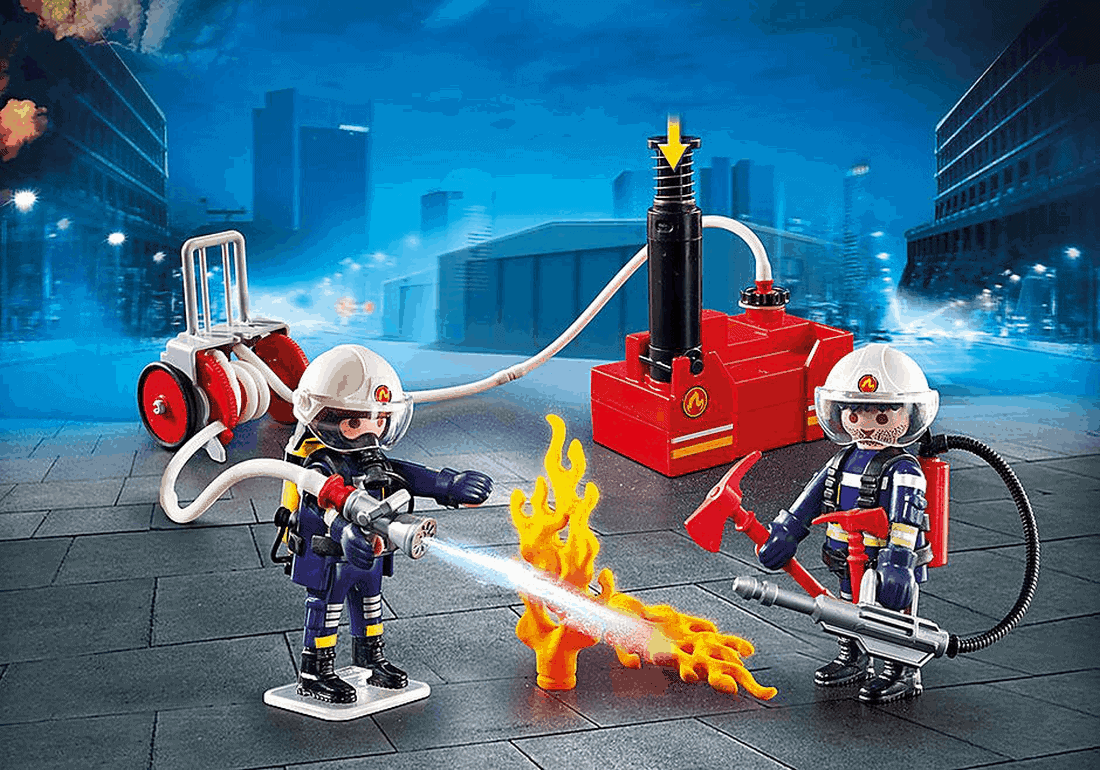 Playmobil - Πυροσβέστες με αντλία νερού