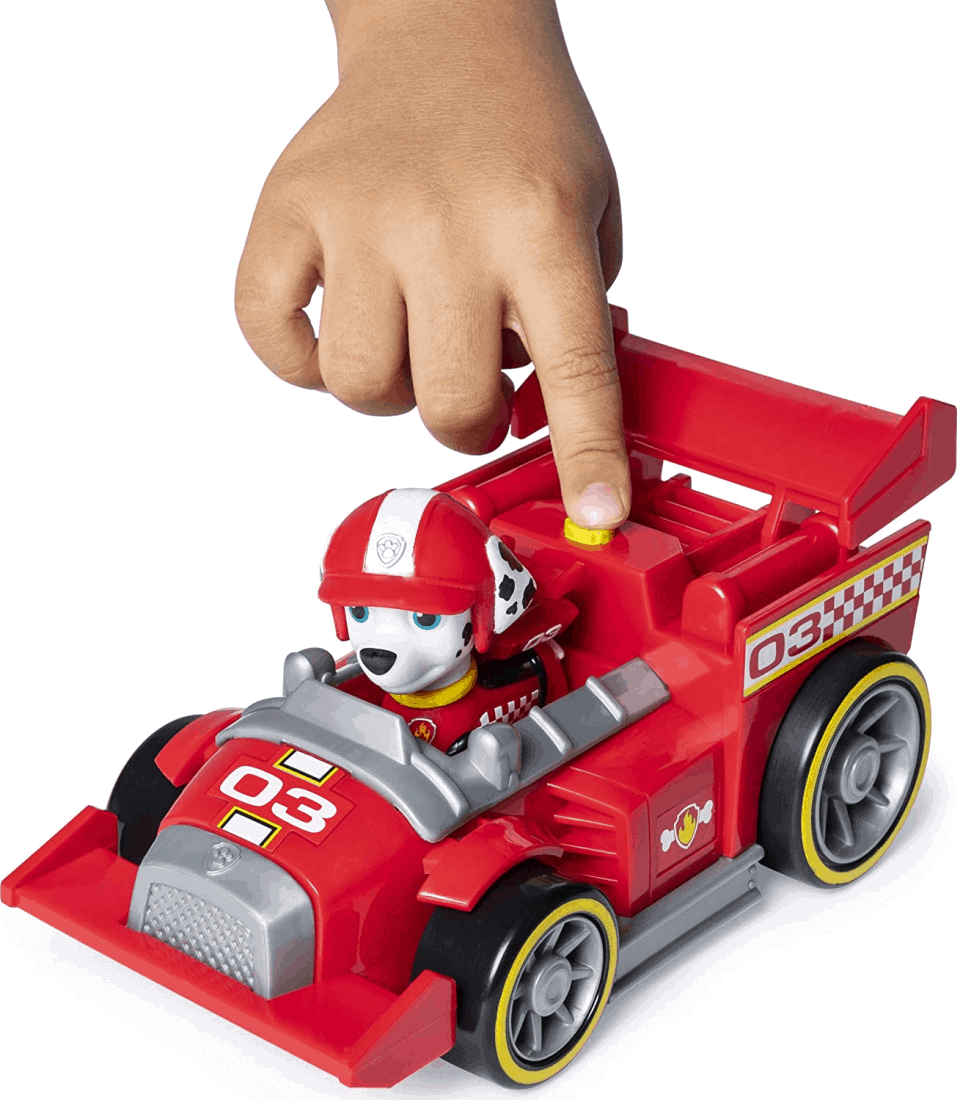 Spin Master Paw Patrol - Race & Go - Deluxe Vehicle - Marshall