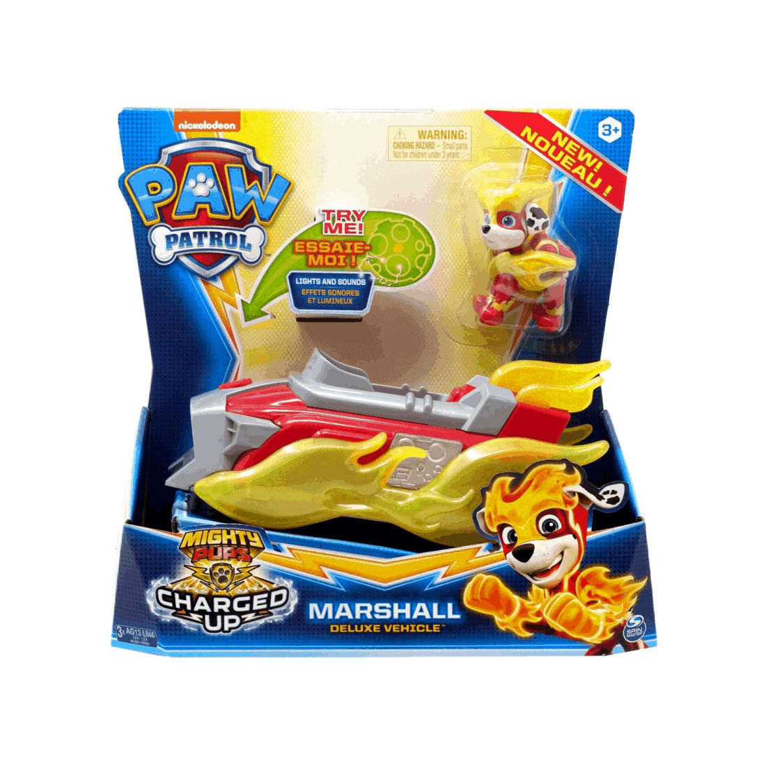Spin Master Paw Patrol - Mighty Pups Charged up - Deluxe Vehicle - Marshall
