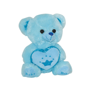 Λούτρινο - Αρκούδος Με Καρδιά Μπλε 60 Εκ.