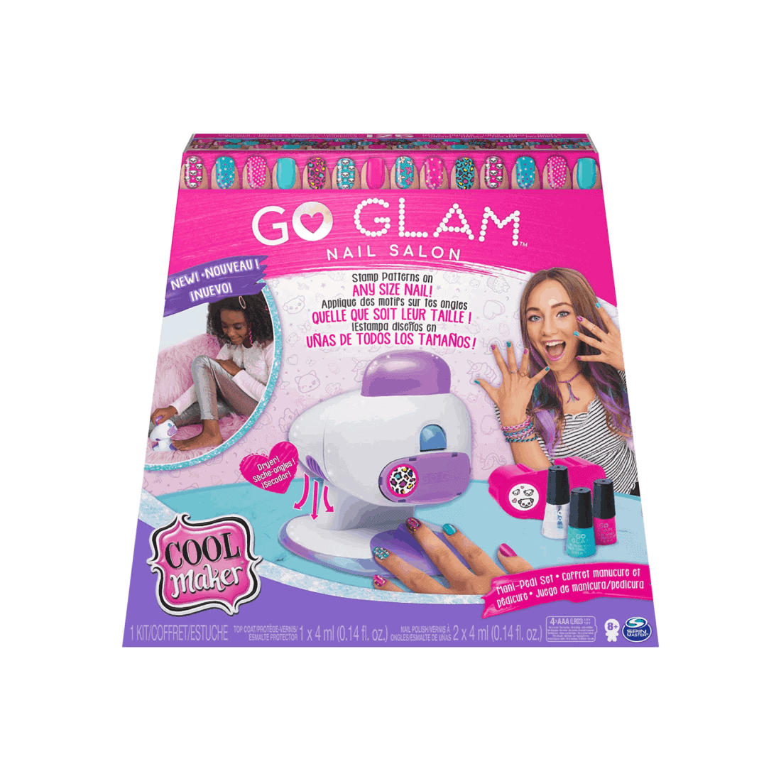 Spin Master Cool Maker - Εξοπλισμός Διακόσμησης Νυχιών - Go Glam Nail Salon