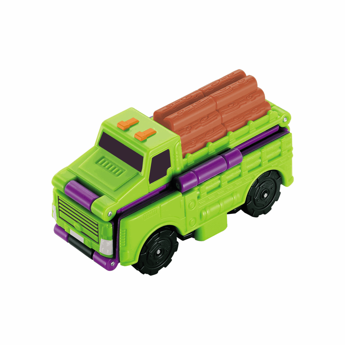Flip Cars - 2 cars in One : Log Truck - Transporter