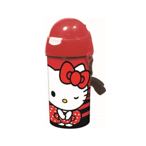 Παγούρι Με Καλαμάκι 500 ml - Hello Kitty