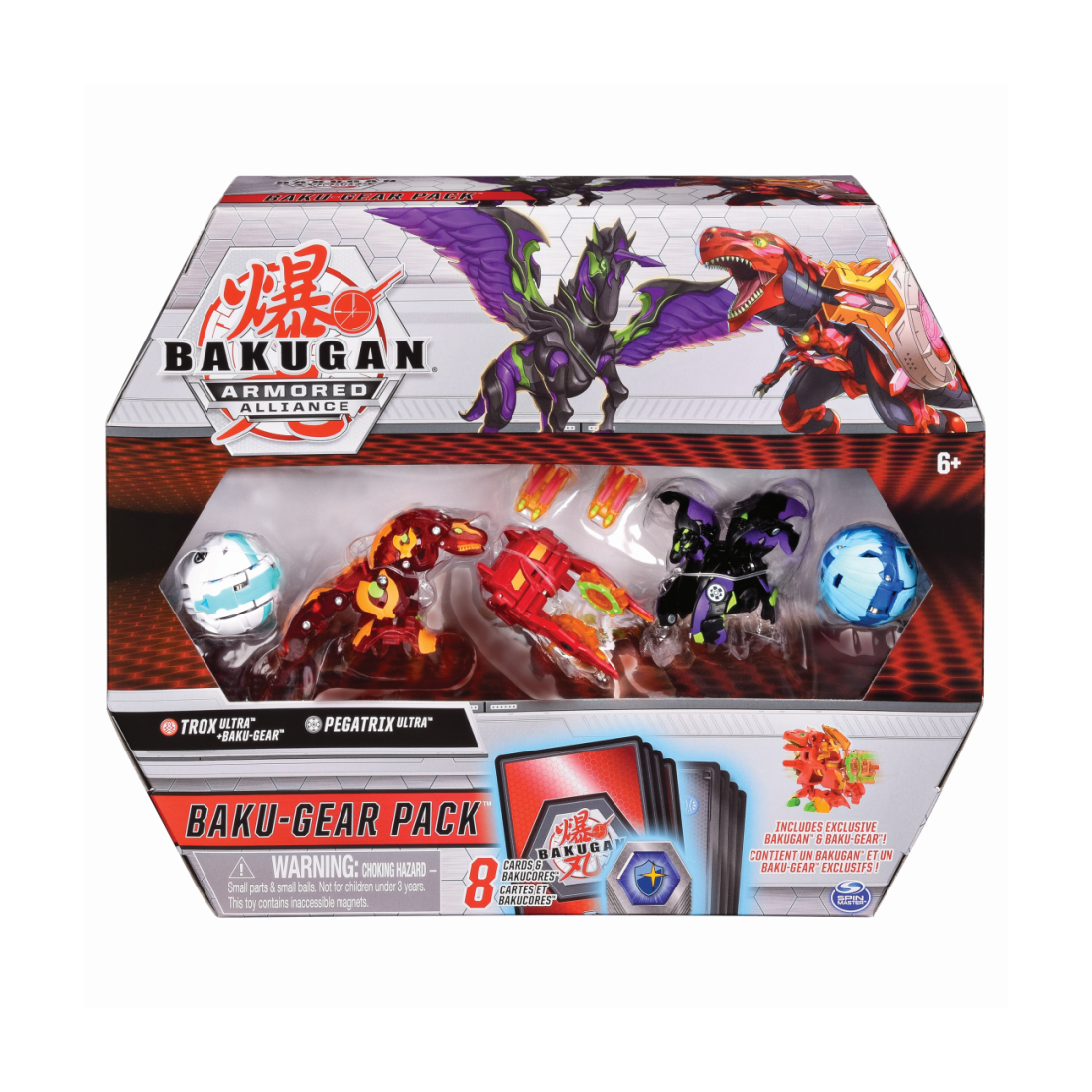 Spin Master Bakugan Armored Alliance - Baku-Gear Pack - Trox Ultra & Baku-Gear - Pegatrix Ultra