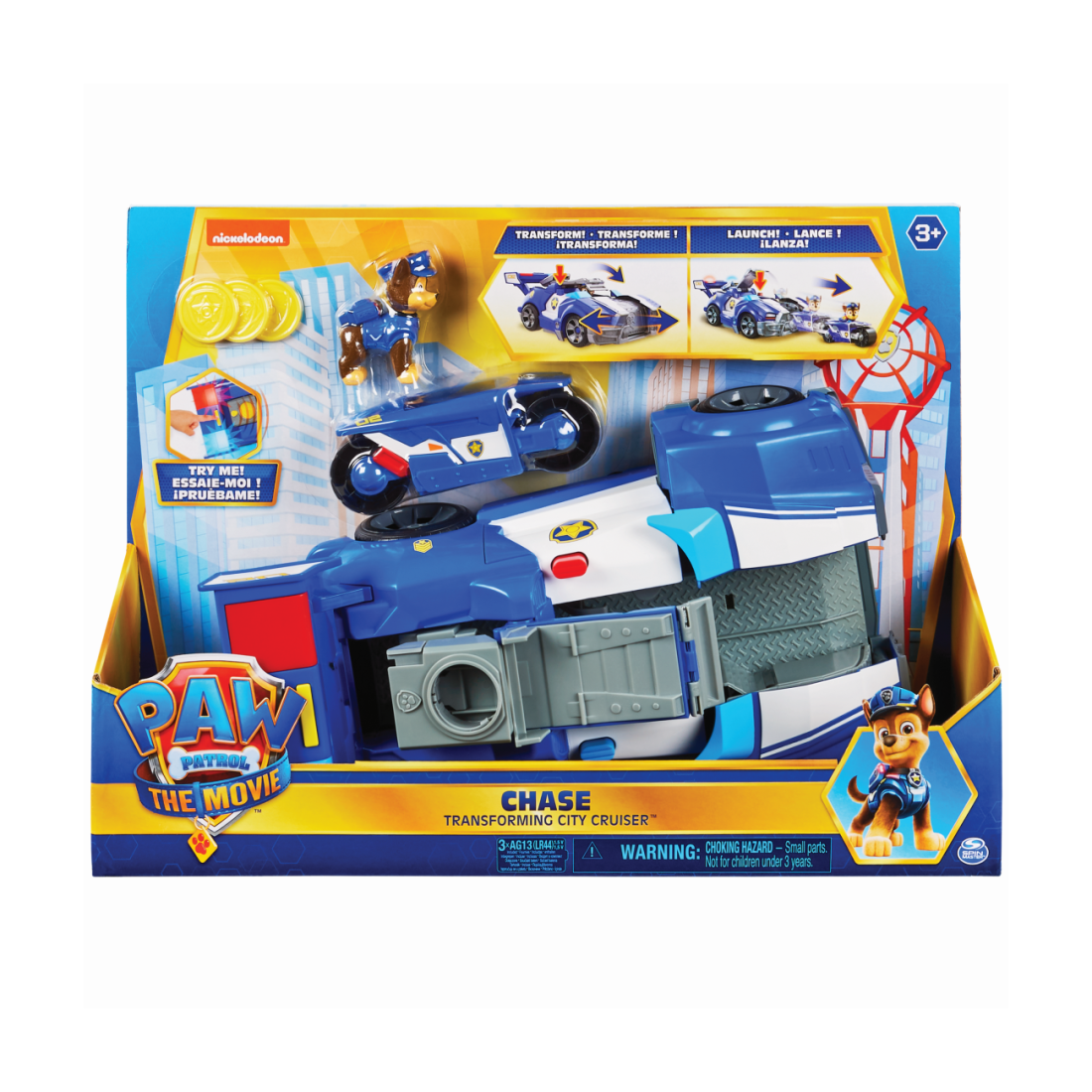Spin Master Paw Patrol - The Movie - Transforming City Cruiser - Chase