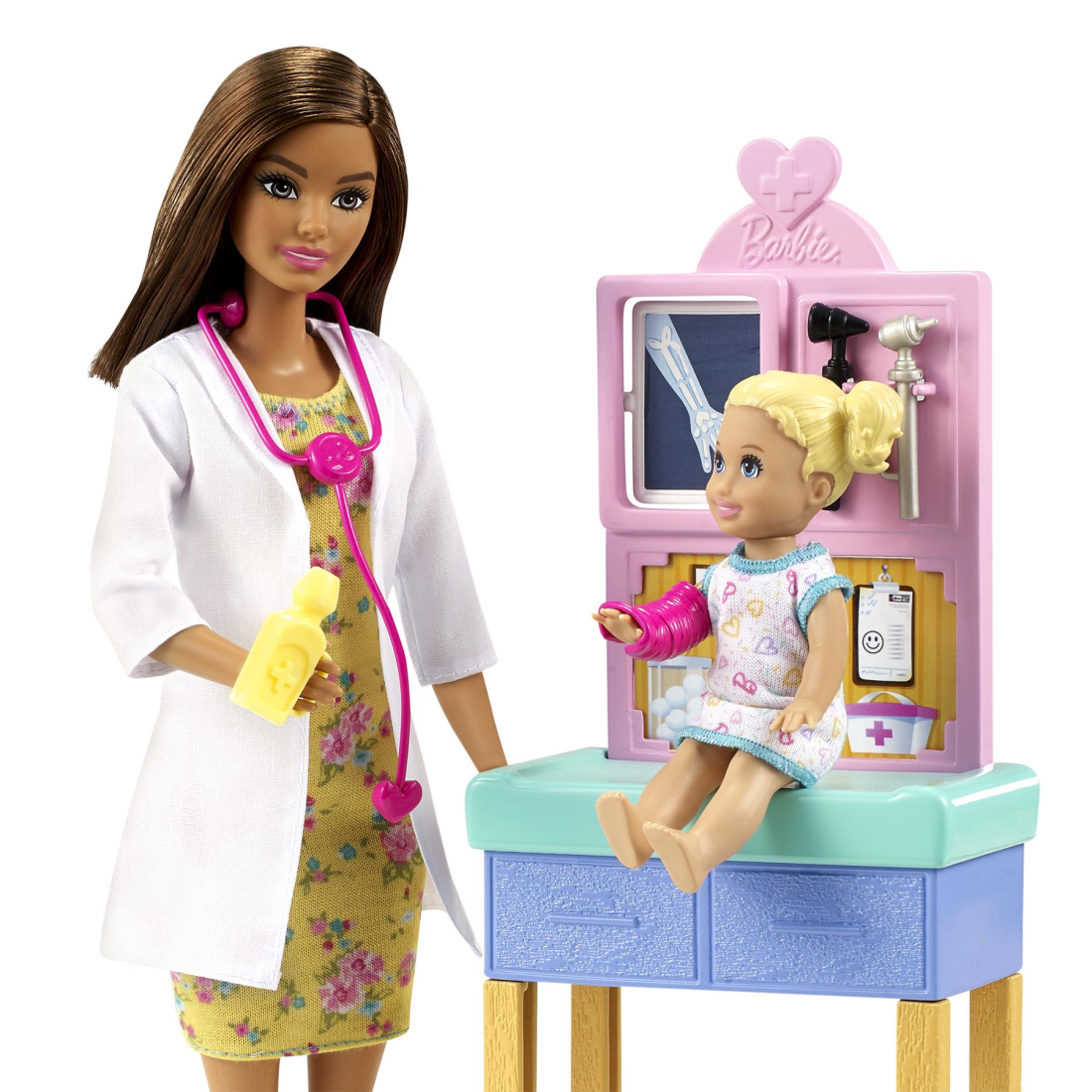 Barbie - Παιδίατρος Με Λευκή Ποδιά - Καστανή