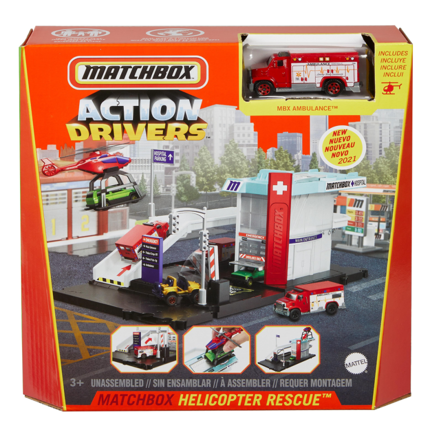 Matchbox - Μικρά Σετ Δράσης - Helicopter Rescue