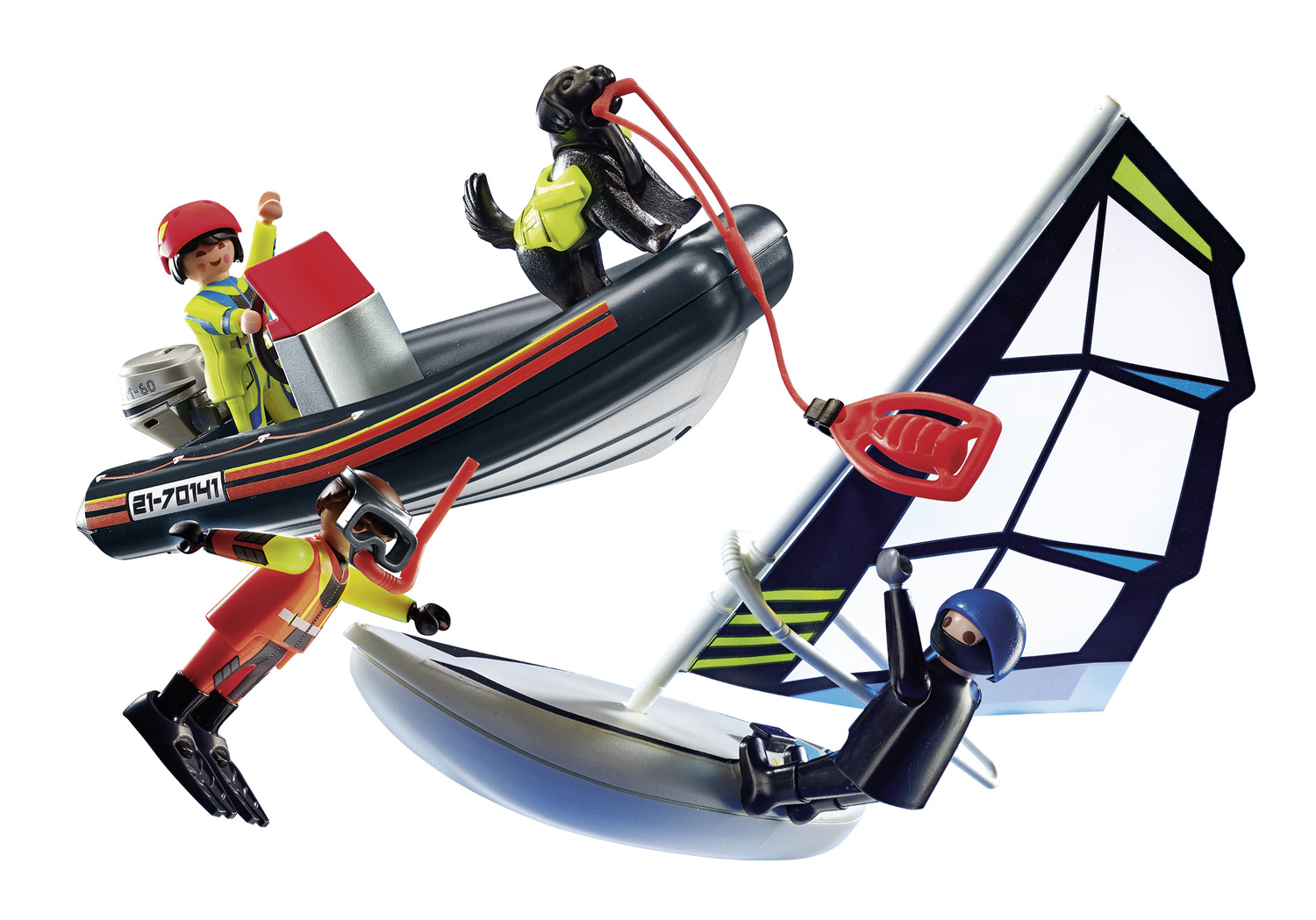 Playmobil - Διάσωση Ιστιοφόρου Με Φουσκωτό Σκάφος