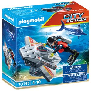 Playmobil - Επιχείρηση Διάσωσης Με Καταδυτικό Scooter