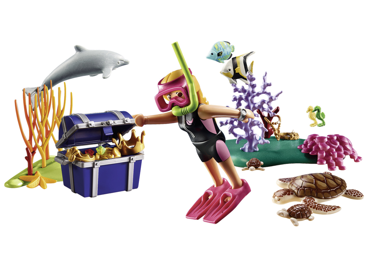 Playmobil - Δύτρια Με Σεντούκι Θησαυρού - Gift Set