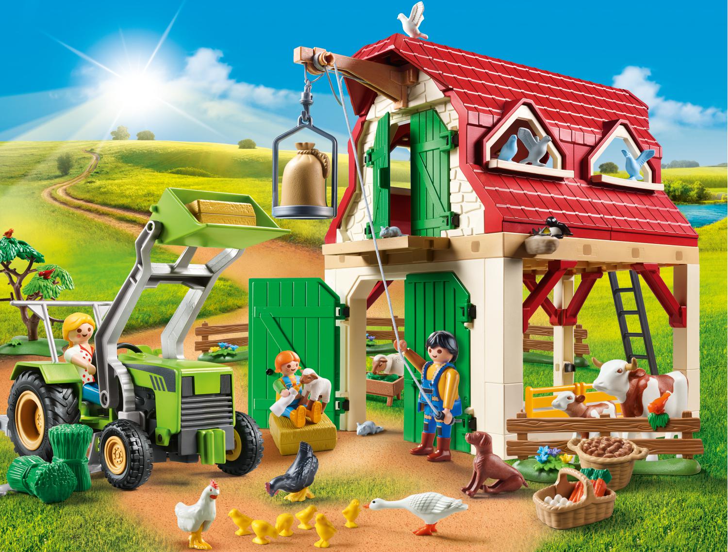 Playmobil - Φάρμα Με Ζώα Και Τρακτέρ