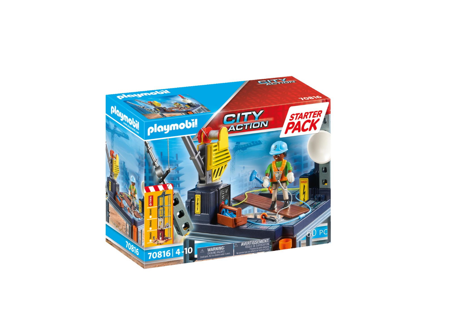 Playmobil - Εργοτάξιο Με Ανυψωτικό Γερανό - Starter Pack