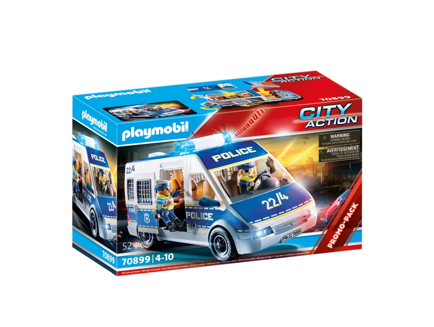 Playmobil - Αστυνομικό Λεωφορείο Με Φώτα Και Ήχο