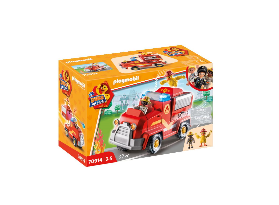 Playmobil - Όχημα Πυροσβεστικής Με Κανόνι Νερού - D.O.C.