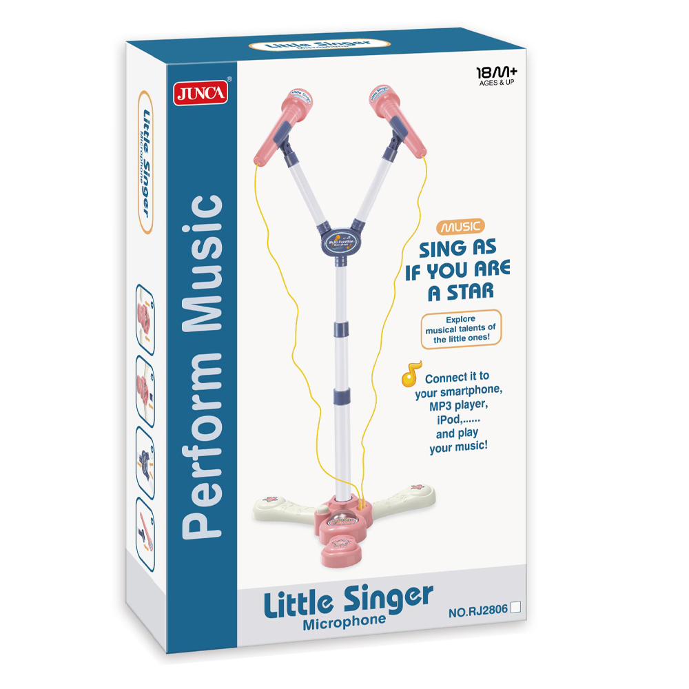 Little Singer - Διπλό Μικρόφωνο Με Βάση
