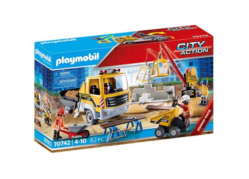 Playmobil - Εργοτάξιο Με Ανατρεπόμενο Φορτηγό