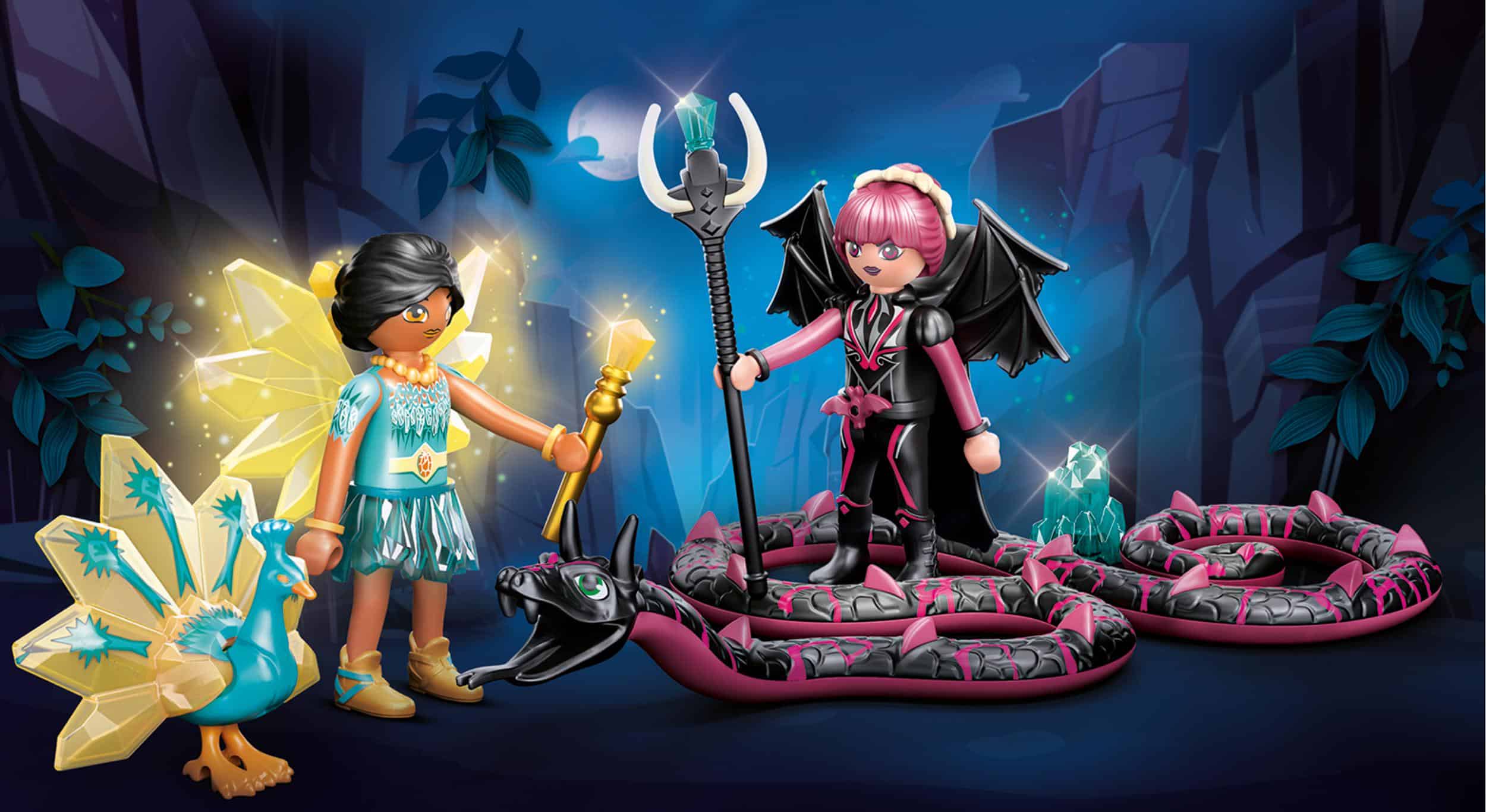 Playmobil - Crystal Fairy Και Bat Fairy Με Μαγικά Ζωάκια