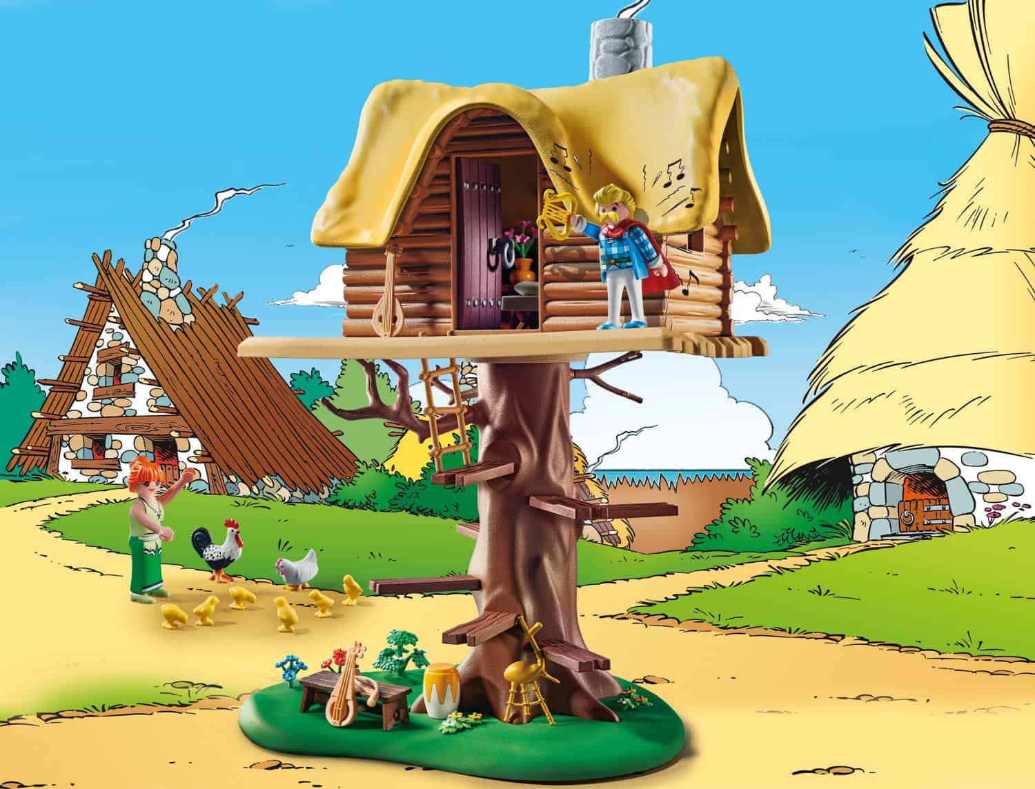 Playmobil - Asterix Το Δεντρόσπιτο Του Βάρδου Κακοφωνίξ