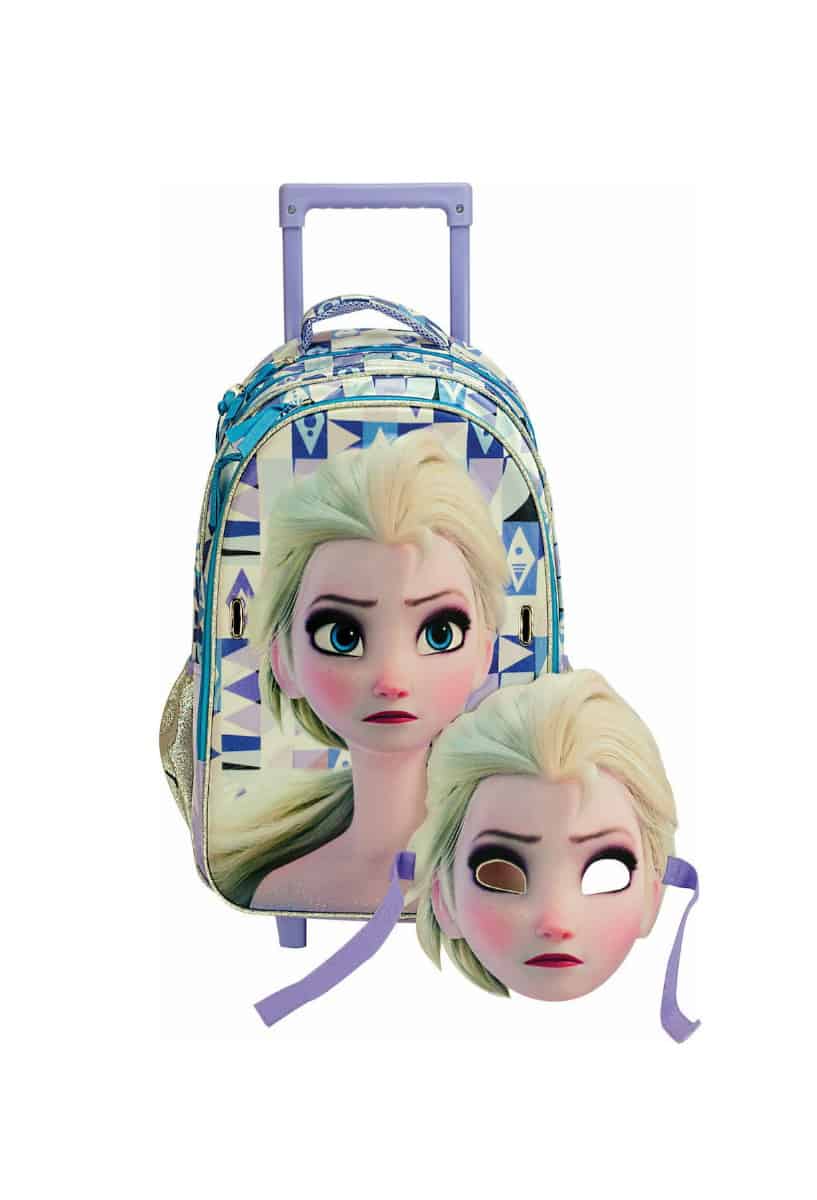 Τσάντα Trolley Δημοτικού - Frozen II Elsa Με Μάσκα
