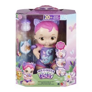 Κούκλα Μωρό - My Garden Baby - Γλυκό Μωράκι Γατάκι "Μαμ Και Νάνι" - Ροζ Μαλλιά